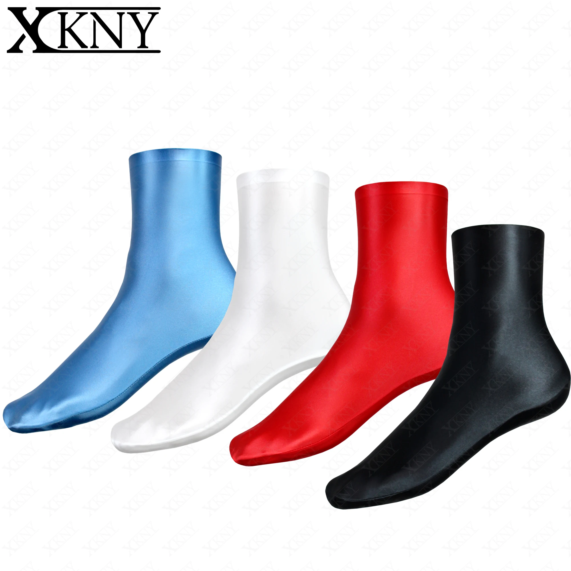 

XCKNY глянцевая серия Носки масло Блестящие эластичные чулки Носки средней длины для йоги Компрессионные глянцевые носки