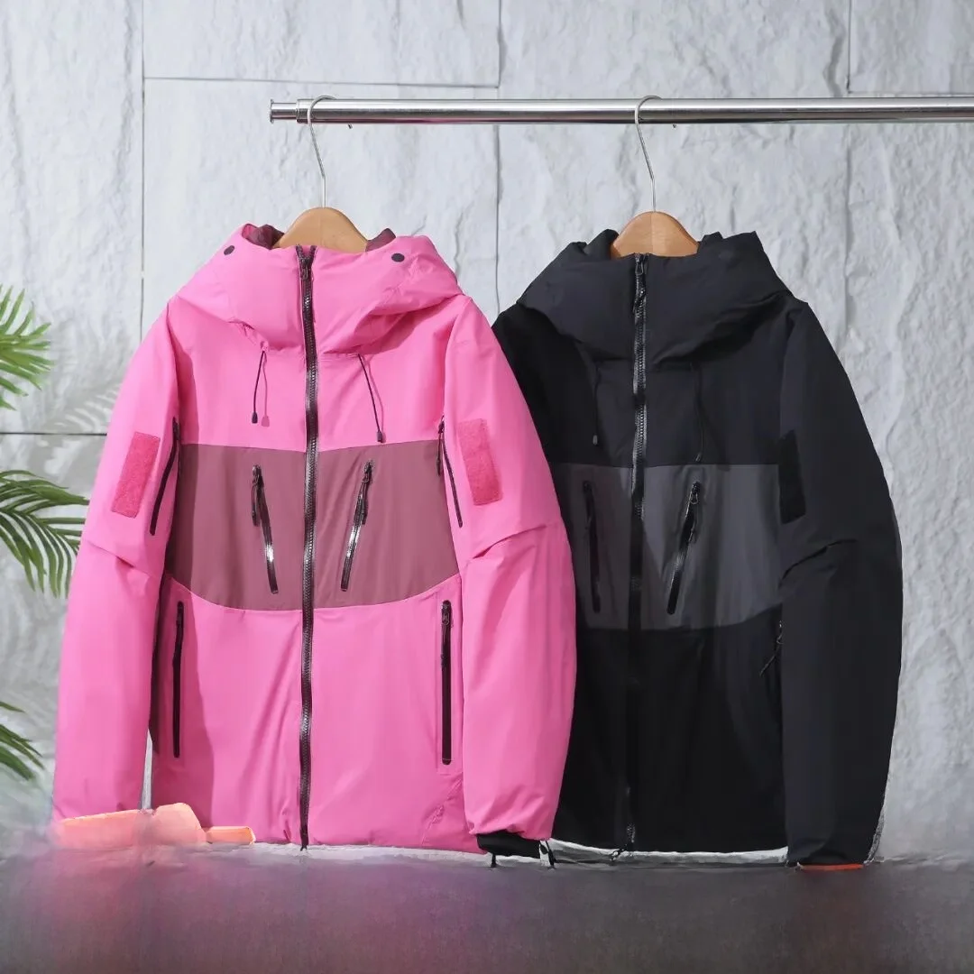 

Men's Winter down Jaet Waterproof Breathable Warmth Climbing Anti-Hot Cold All-Match Zipper Duling Feather Coat