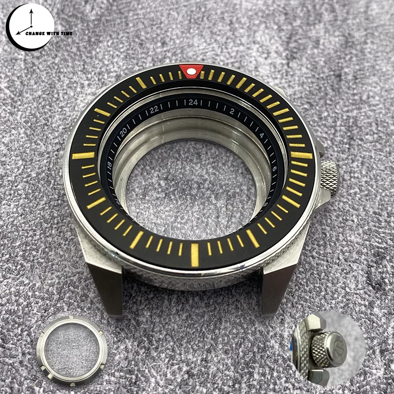 

Seiko Samurai Replace Case Fit For NH35 NH36 4R 7S Movement Stainless Steel Bezel Insert 20ATM Waterproof Diving Case