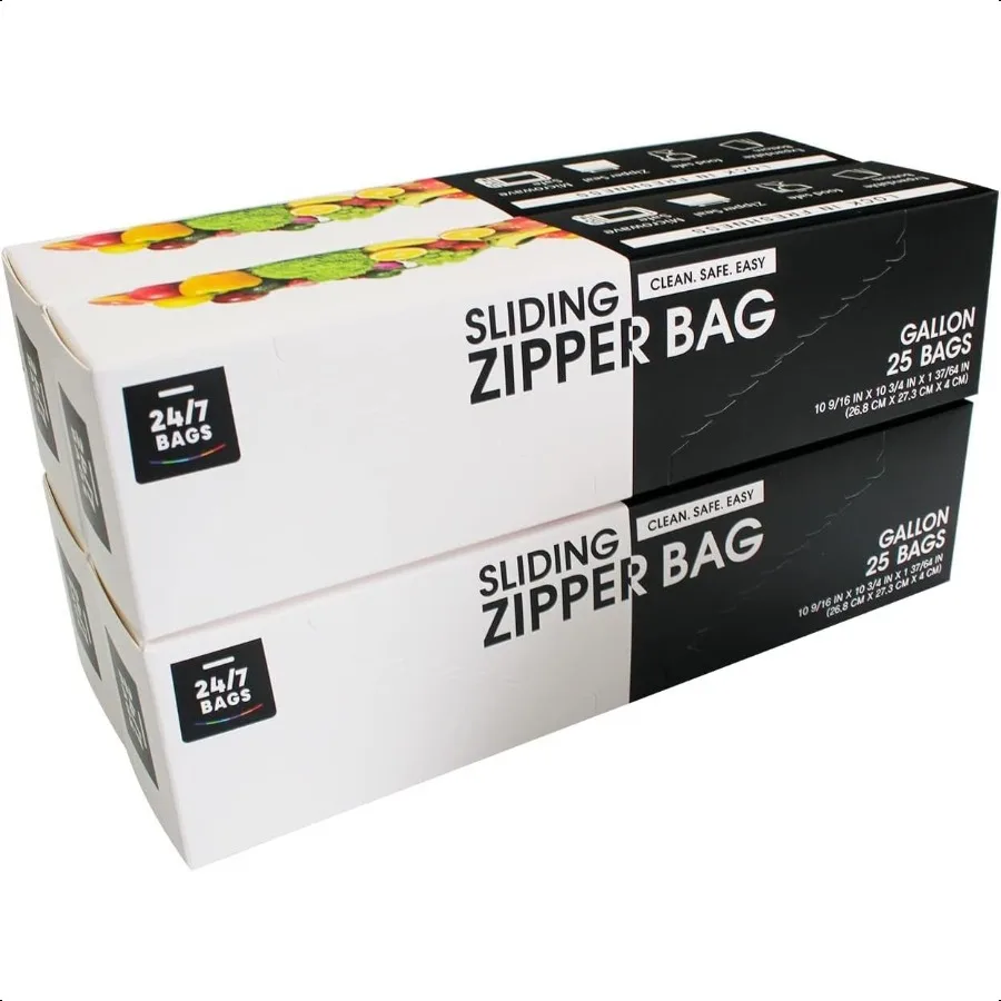 

Gallon Slider Storage Bags 100 Count 4 boxes of 25