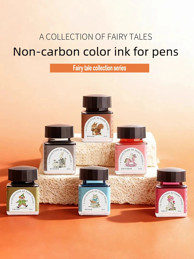 

Tramol 6 Colors 25ml Fountain Pen Ink Calligraphy Dip Pens Ink Office School Supplies Stationery For JINHAO Hongdian Majohn