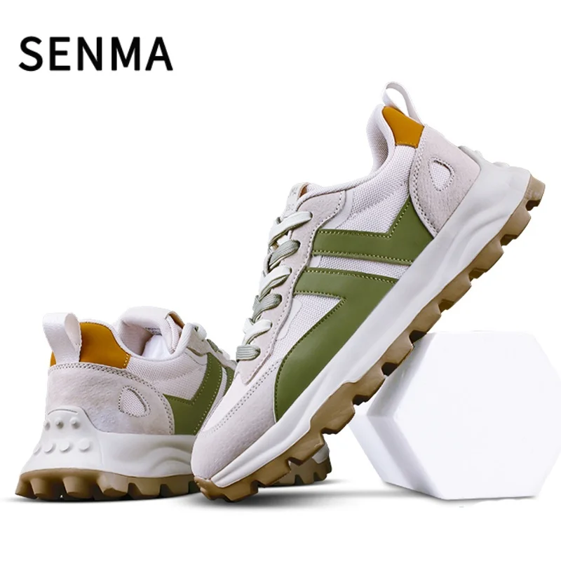 SENMA Chaussures pour hommes Chaussures de sport à semelle souple Nouvelles baskets en maille pour femmes et hommes Chaussure de marche/tennis - Confort léger pour un usage toute la journée
