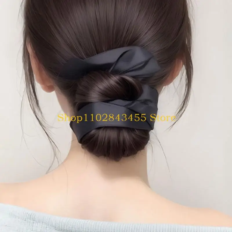 49MC Elegant Hair Bun Hairpiece With Secure Claw Clip For Women Natural Looking Synthetic Hair Bun Clip for Girls Daily Use