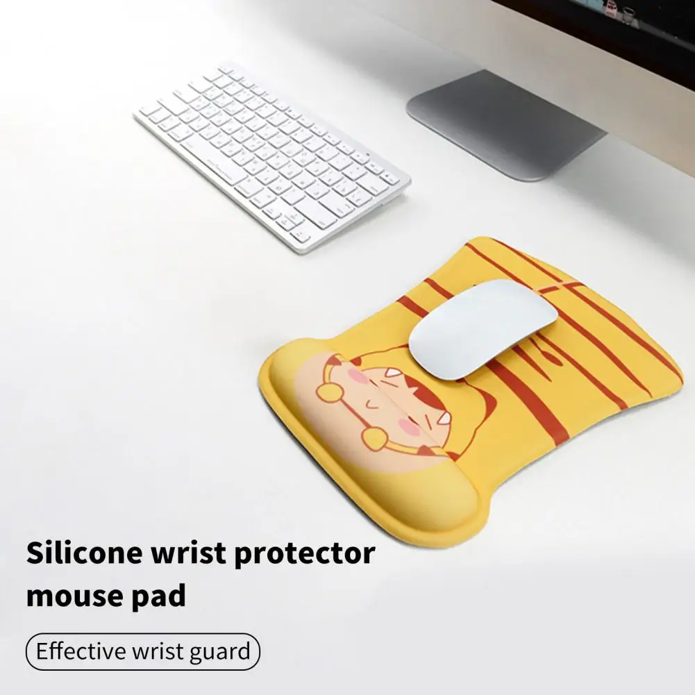 

Computer Mouse Pads Non-slip Wrist Rest Support Silicone Carrot Rabbit Print Laptop Mouse Pad for Office