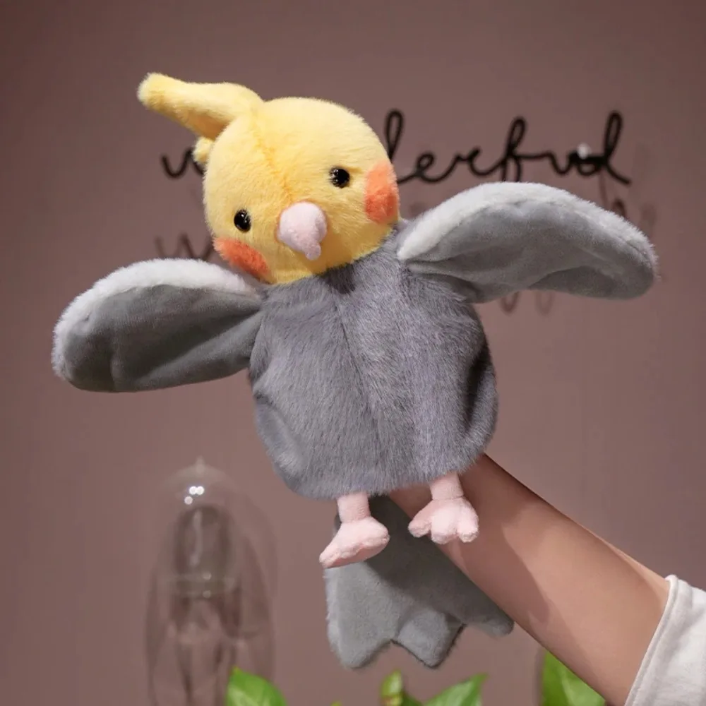 Miękka pluszowa pacynka na rękę Ptak Papuga Niedźwiedzia Cosplay Pluszowa Lalka 20cm Niedźwiedź Papuga Puszysta Lalka Papuga Dla Dzieci