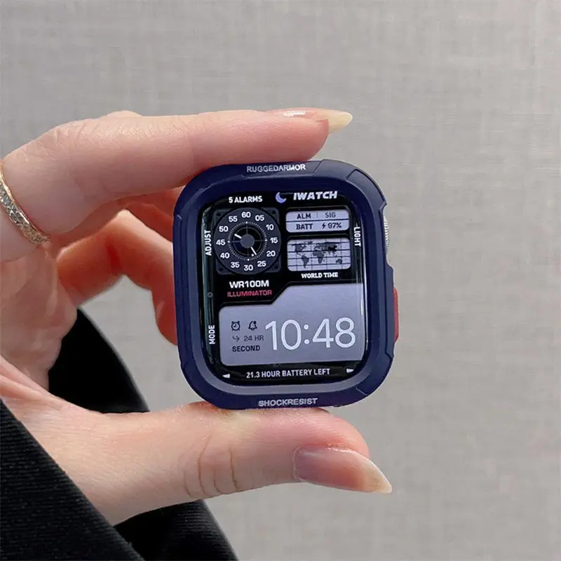 Weiche TPU-Hülle für Apple Watch 10 9 8 Gehäuse 46mm 42mm 45mm 41mm 44/40mm Ultra Schutz iWatch Series 7 SE 6 5 Stoßfänger Zubehör – Detail 15