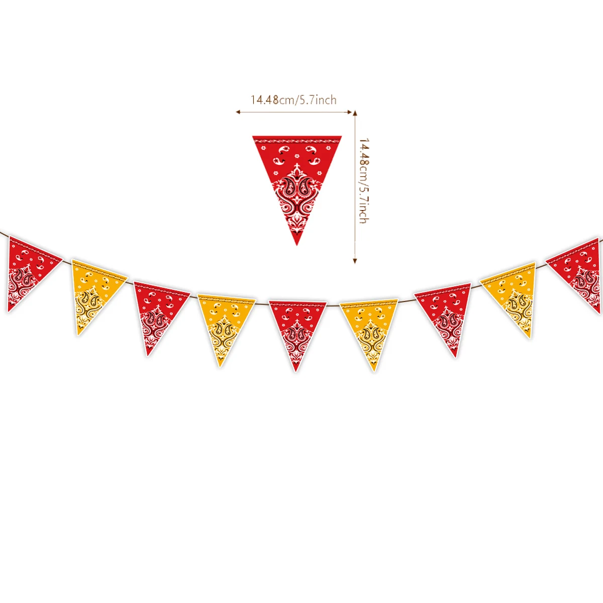 Western Party Dekorationen Cowboy Banner Wimpel Wild West Cowboy Hängende Girlande Baby Dusche Western Geburtstag Party Supplies – Detail 4