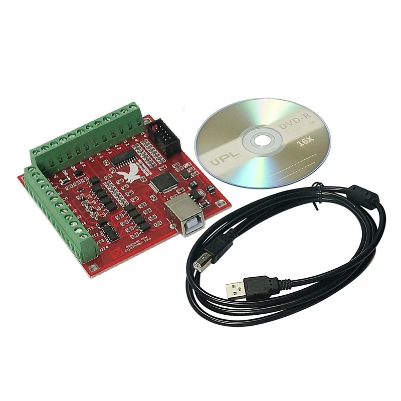 100KHz mach3 usb 4 Axis cnc motion controller card breakout board for CNC Engraving