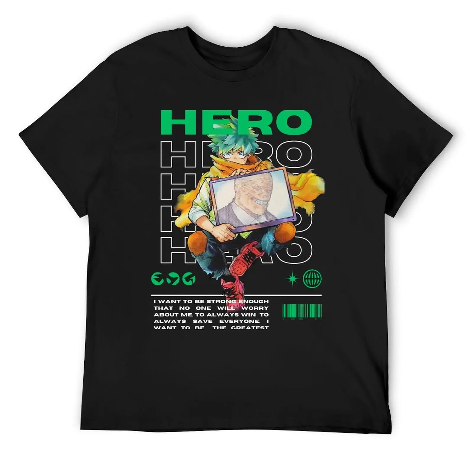 

Hero Deku T-Shirt Louboutins heavyweights cotton graphic tees black t-shirts for men