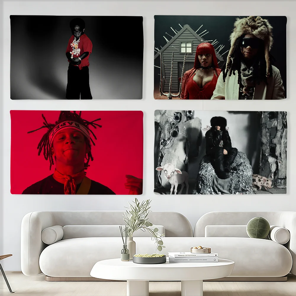 Rapper T-Trippie R-Redd Flag Tapestries  For Classroom Dormitory Camping Picnic Party Cheering Home Indoor Outdoor Decor