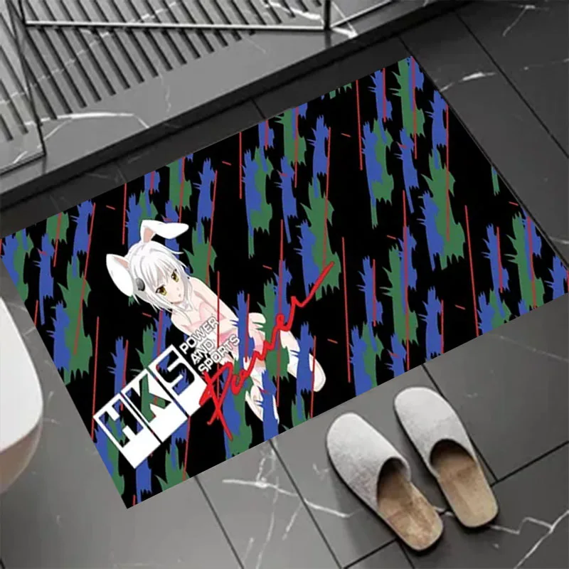 H-HKS Racing Carpet Floor Mat Racing Cool Moto Display Motorcycle Display Mat Living Room  Hallway Anti-slip Home Decoration Rug