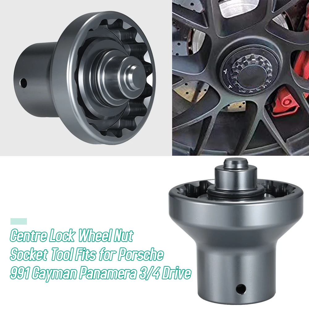 Centre Lock Wheel Nut Socket Tool Replacement for Porsche 991 Cayman Panamera 3/4 Drive