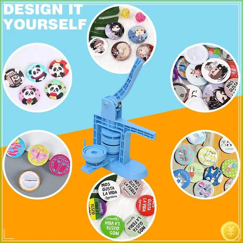 New Bajituo Pressing Mold 58Mm Blank Button Badge For Button Making Machine, Badge Button Press Refill, Film And Base