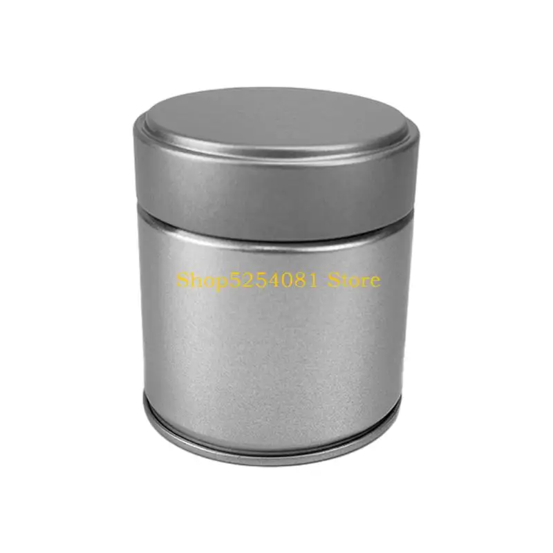 AXYC Lidded Tinplate Canister for Tea Powder, Tea Leaves, Sugar Packets, and Spices in Kitchen or Tea Room Organization