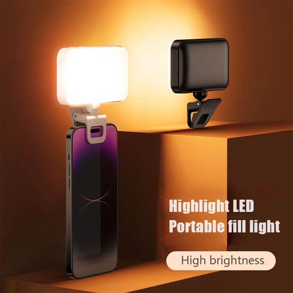 Lampa leddo smartfona przypinana lampa LED do laptopa telefonu Tablet komputer lampka telefonu do telekonferencji Selfie Zoom fotografia