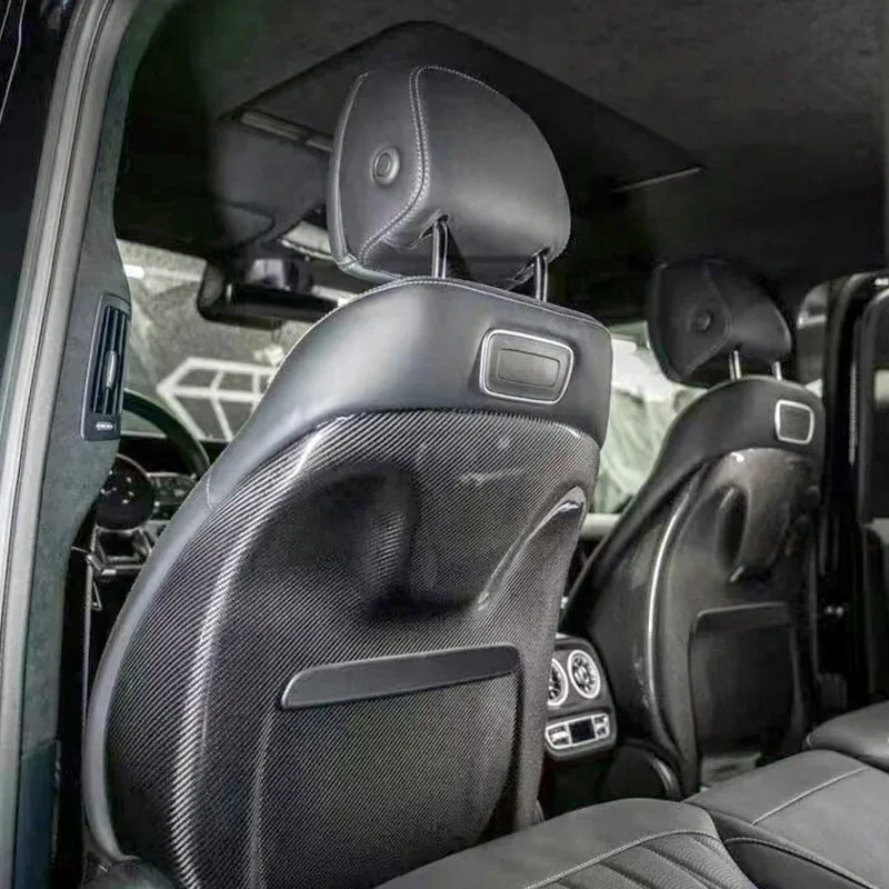 

Applicable To G-class G63W464 Modified TAIKULE Dry Carbon Fiber Seat Back G500 Interior Seat Back Openable Cover