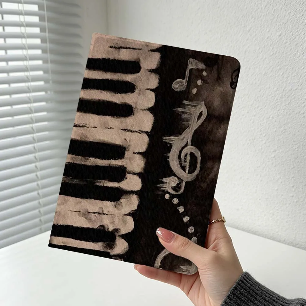 Cartoon Piano Notes Pattern For Xiaomi Redmi Mi Pad 8 7 6 5 4 2 SE K Pro Max Ultra Poco Pad Soft Inch Tablet Case Cover