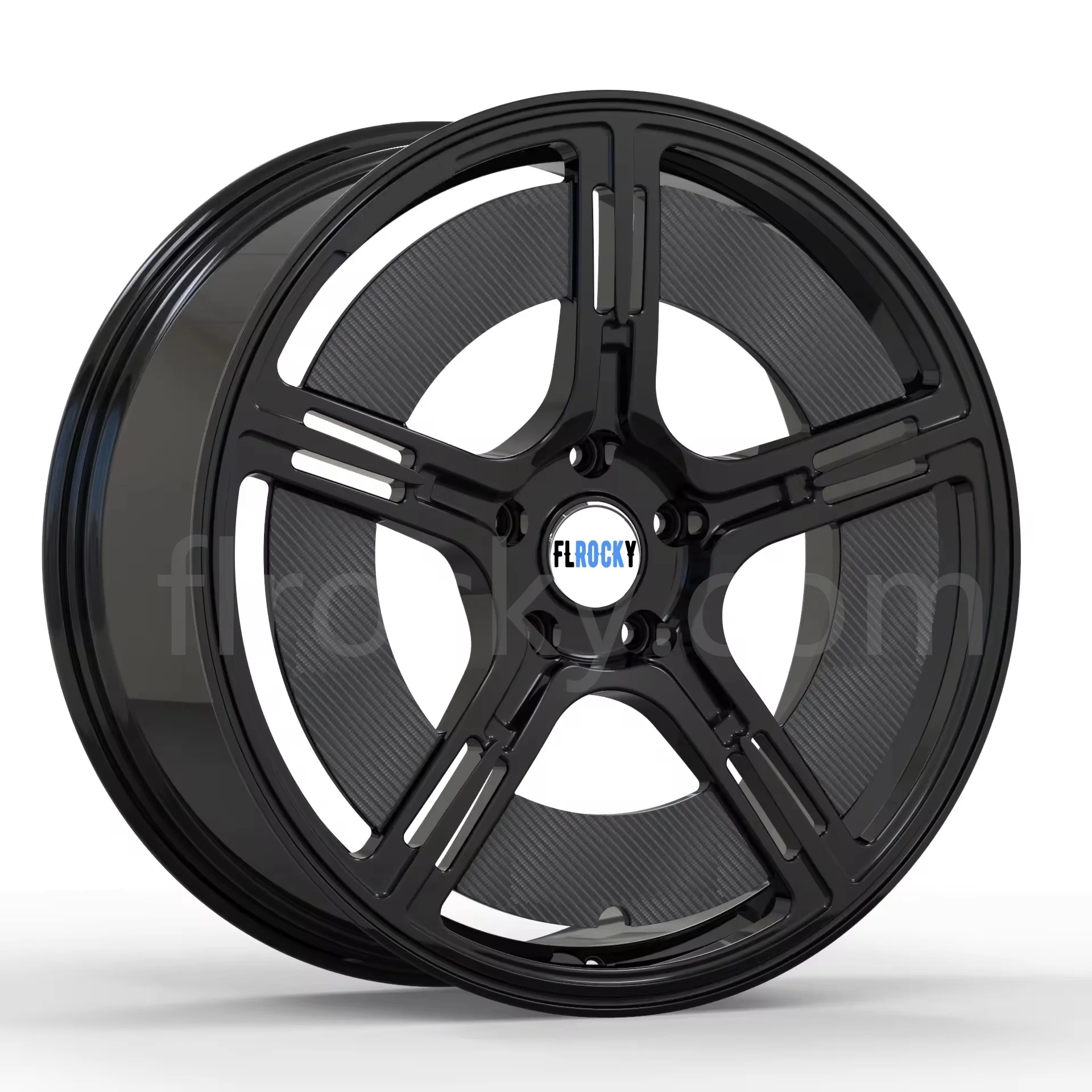 Flrocky Monoblock Customize Carbon Fiber Alloy Wheels for  Range Rover 5x130 5x114.3 Deep Concave 17-24 Inch - Image 3