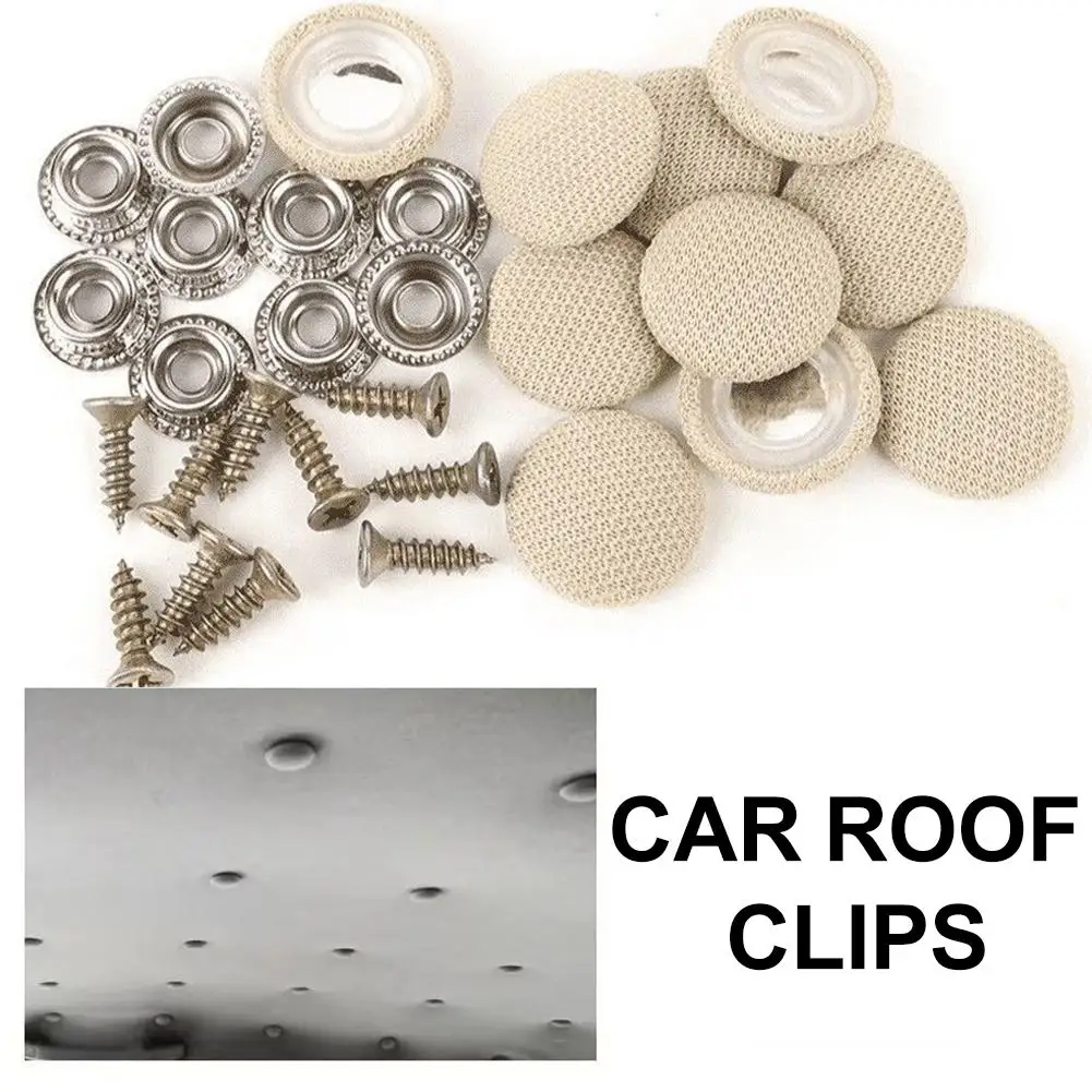 10 قطعة سقف السيارة الداخلي أبازيم غطاء قماش السقف غطاء إصلاح المسمار السيارات التجنيب المسامير مشبك تثبيت النسيج Ca W3X5