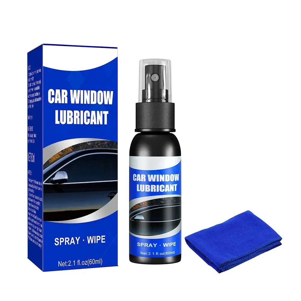 1 Juego de 60ml, lubricante para ventana, tira de goma para puerta, mantenimiento suave para coche, elimina el ruido, producto Universal para coche