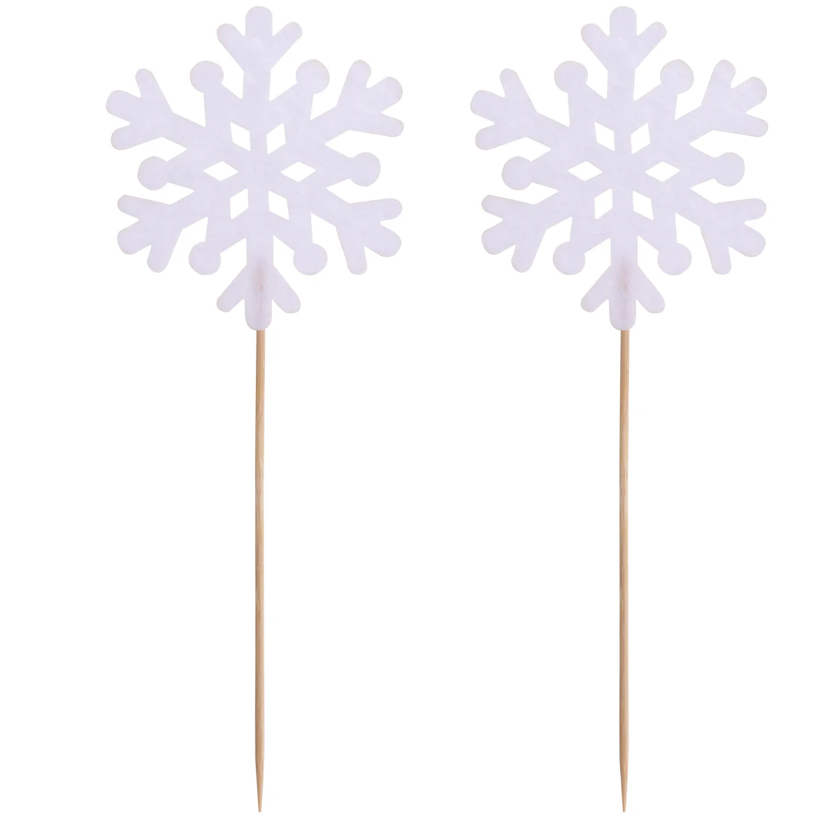 

10 Pcs Cake Decorations Edible Cupcake Christmas Cake Decorations Picks Bamboo Toppers Safe Food naments Party Supplies