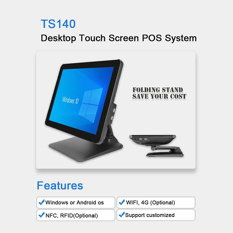 Fotografia 6: Fabricante de PC POS 15,6 polegadas tudo em um sistema completo de tela de toque Epos Restaurante 128G Rom Pos