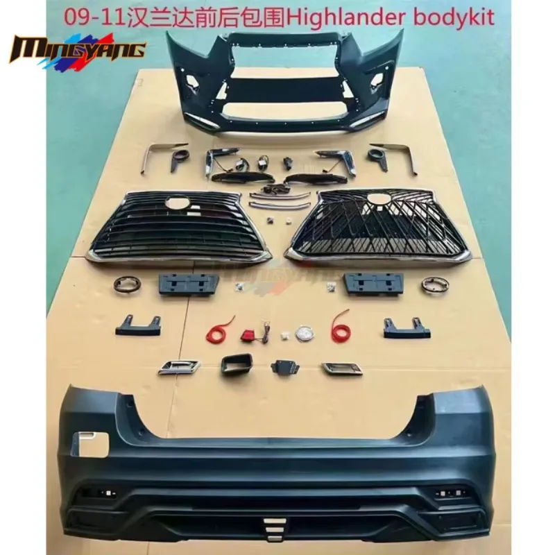 Factory Hot Selling New Arrival Bumper Tuning LX Facelift Car Bumpers  for Highlander 2009 Body Kit