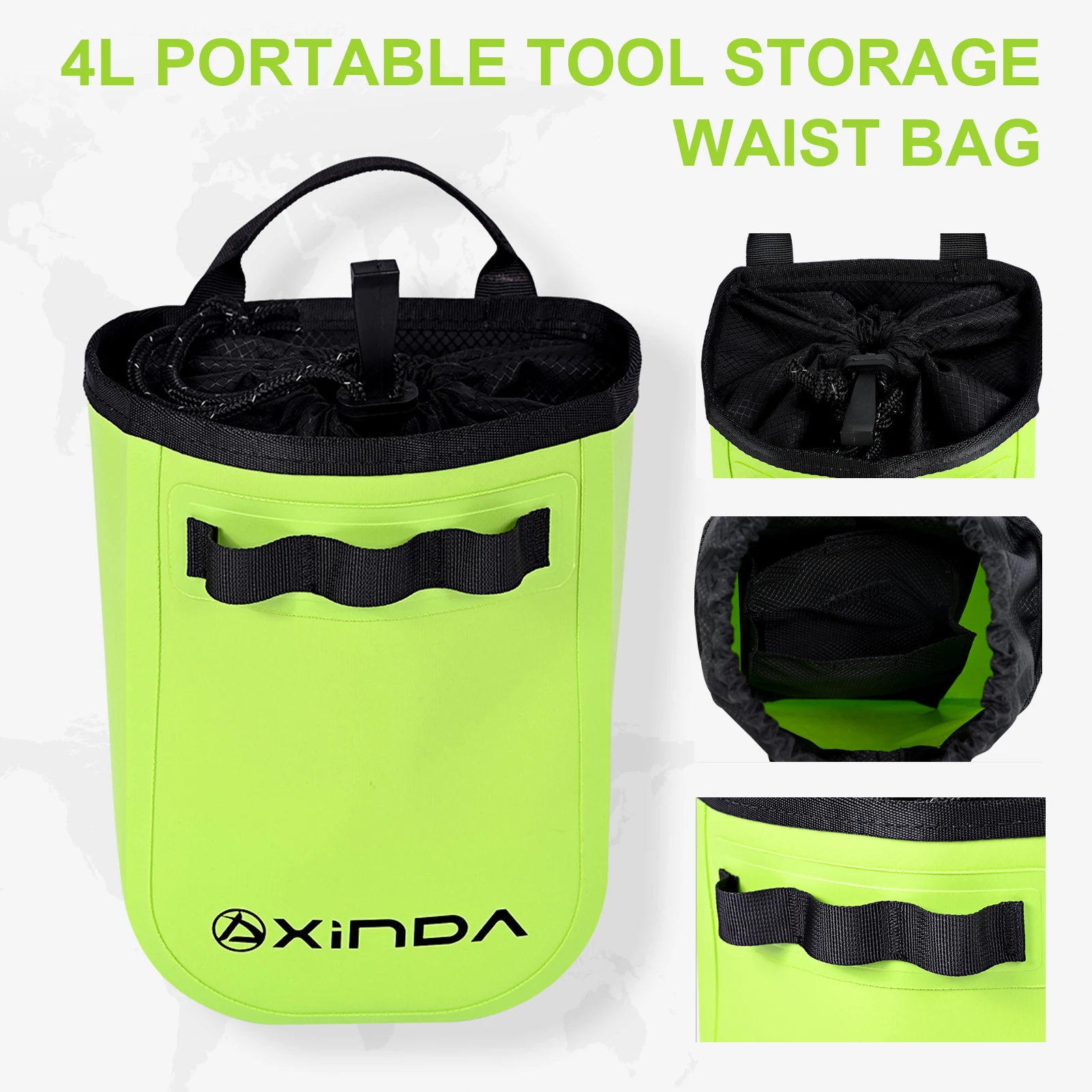 

4L Portable Tool Storage Waist Bag,Outdoor High-Altitude Operations, Mountain Climbing Hole Exploration Equipment Bag, P885
