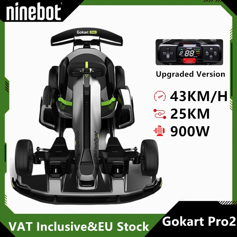 EU Stock Ninebot by Segway GoKart Pro 2 Upgraded Version 2024 Original Electric Karting 43km/h Speed Race Refit Self Balance