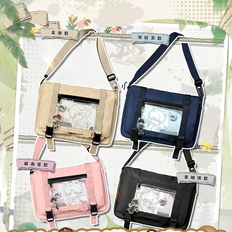 2026 New Chinese Style Casual and Lightweight Nylon Shoulder Messenger Bag Neutral Cute Commuting Large Capacity Lta Bag Women