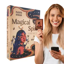 44Pcs Classic Spirit Oracle Tarot Cards Tarot Deck Spirit Oracle Beginner Tarot Original Tarot Cards Divination Tools