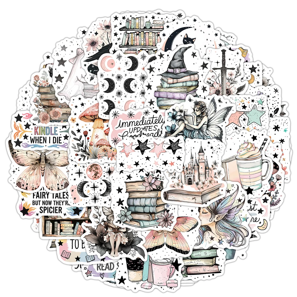 

10/30/50pcs Book Reading Cartoon Graffiti Stickers DIY Motorcycle Laptop Suitcase Phone Cute Waterproof Sticker Kid Classic Toy