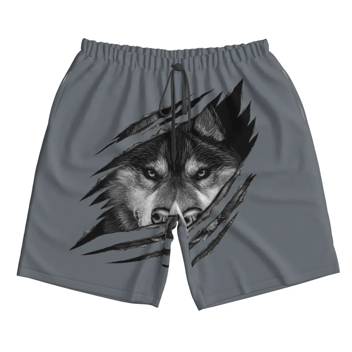 

Cool Wolf RAR Design Trunks Beach Board Shorts Casual Quick Dry Swim Summer Men Pants
