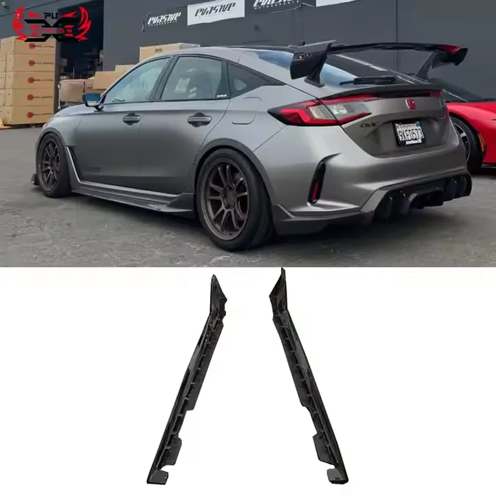 

for Honda Civic TypeR FL5 AD Style Carbon Fiber Side Skirt Body Kit
