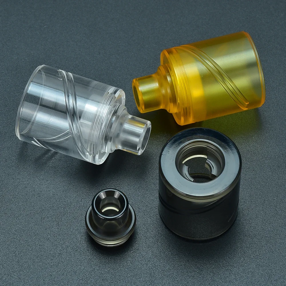 Wolfcoolvape Bellcap Top Cap + 510 Drip Tip for Kayfun Prime NITE DLC 22mm RTA Replacement PEI PC Vape Accessories