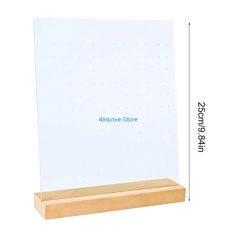 T4MD Acrylohrring Ständer Schmuck Display Rack Frauen Schmuck Pegboard