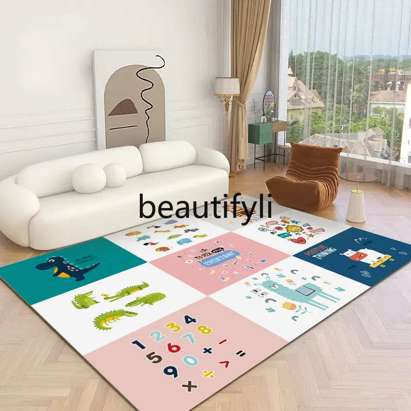 Glossy cartoon children's climbing mat graphene heating floor heating mat household  bedroom electric carpet waterproof