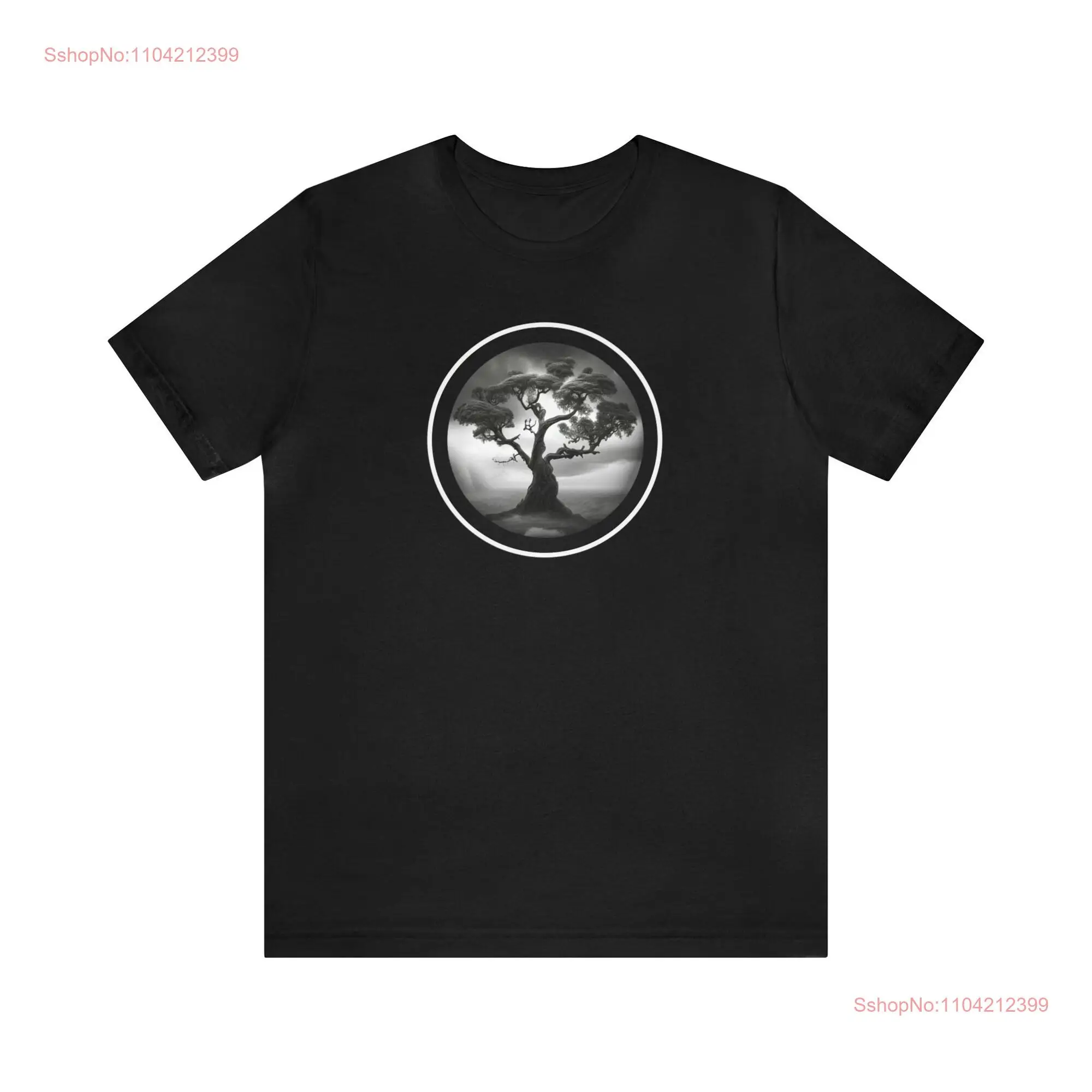 Tree of Life T Shirt black white gray Rowan Christmas holiday birthday gift short sleeve bella canvas