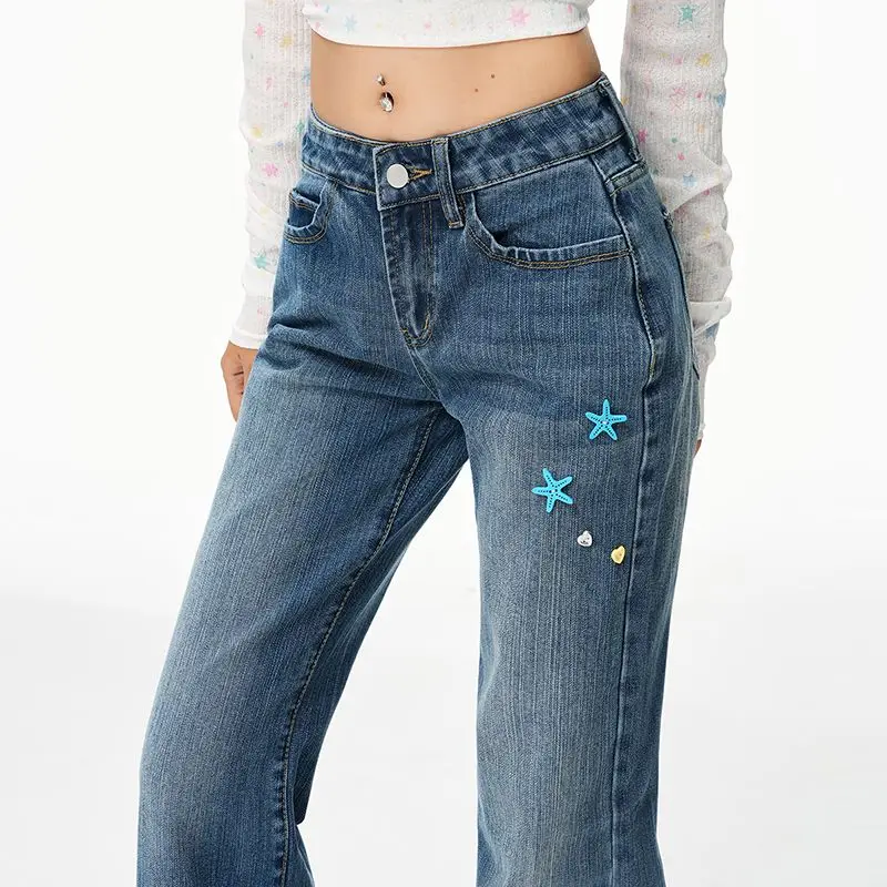 

Women‘s Y2k Blue Jeans Cargo Baggy Aesthetic 90S Vintage Pants Harajuku Streetwear 2000s Trashy Jeans Trousers Clothing 2025