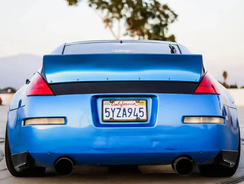 

Спойлер для Nissan 350Z Z33 2003-2008 rocket Тип кролика Высококачественный ABS пластик углеродное волокно заднее крыло 350z автомобильные аксессуары