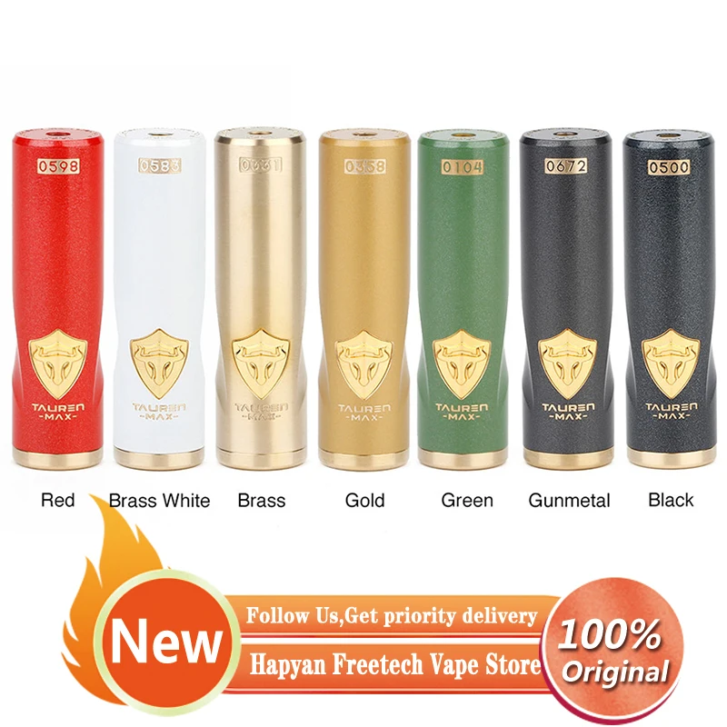 Original THC Tauren Hybrid Max Smart Mech Mod with 2 in1 Hybrid Design And Smart X Chip E-cig Vape Mod VS Tauren Max / Drag Max