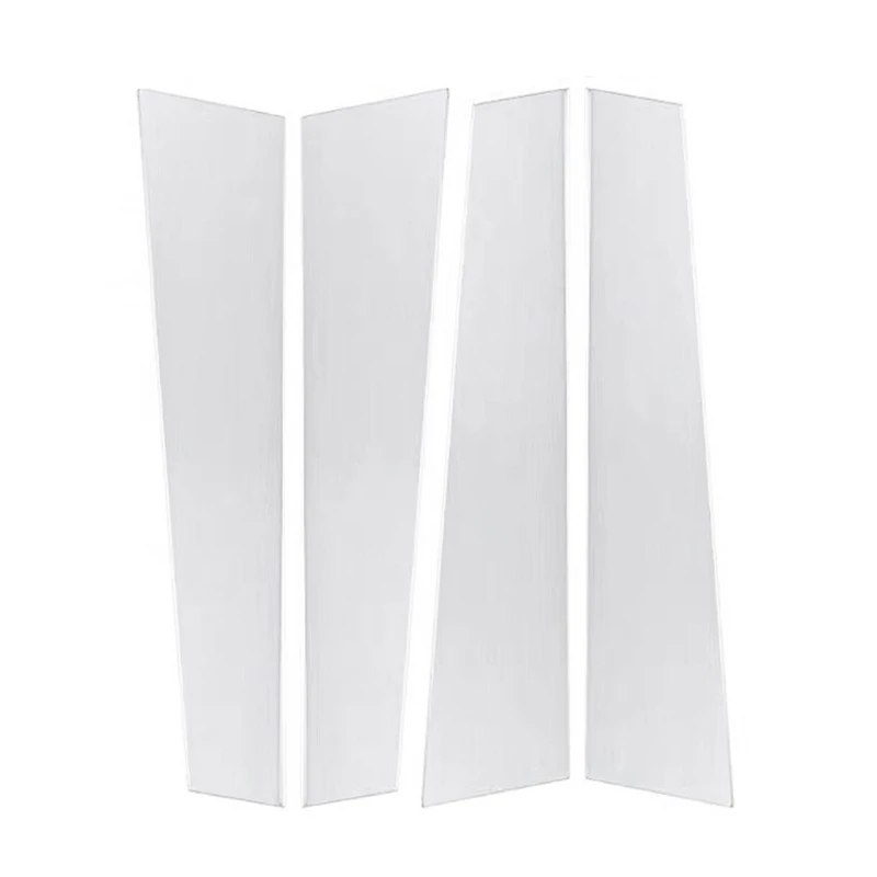 

4Pcs Car Window B Pillar Strip Stickers For Mercedes Benz GLS Class 2016-2023 Parts Center Post Chrome Aluminum Trim Panel