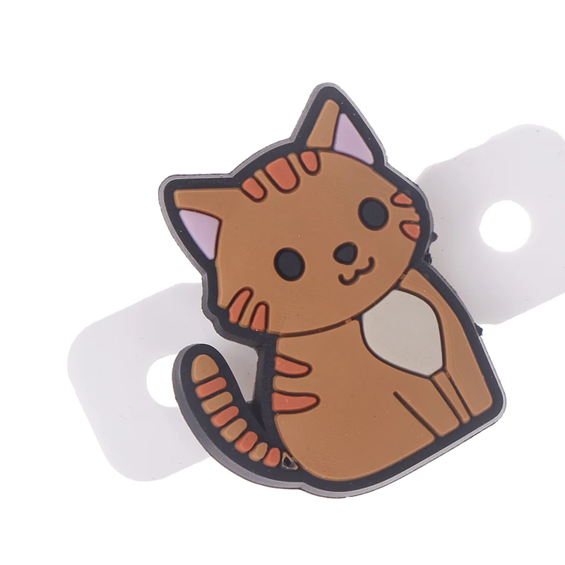 1/6/8 قطعة الكرتون القط تنس الاهتزاز المثبط سيليكون امتصاص الصدمات لتقليل مضرب التنس المخمدات التنس اكسسوارات