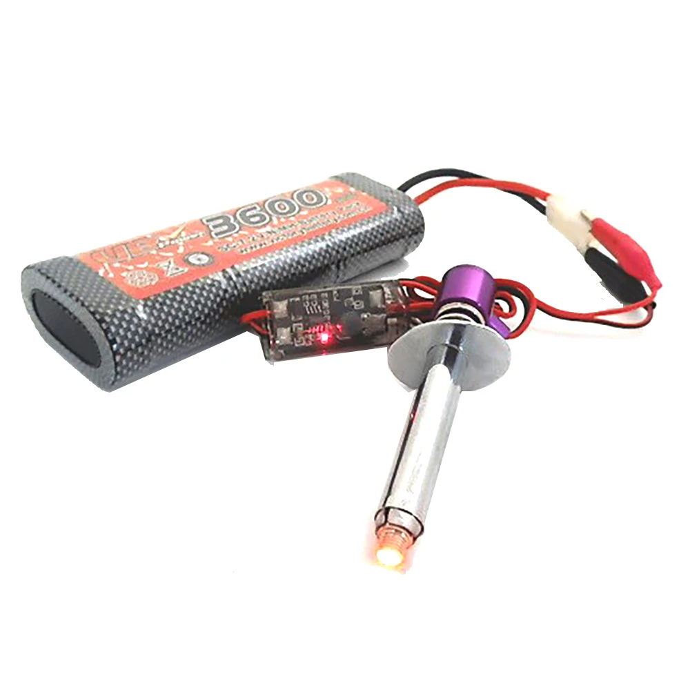 Immagine 7: Cavo Accenditore Elettronico per Candelette 6-12V con Clip, Uscita Nitro 18 21 28 per Motori di Auto RC 1/8 1/10 1/24, Ricambi HSP 80100