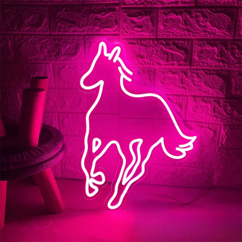 

Horse Neon Sign Custom Animal Neon Sign Horse Led Light Bedroom Home Wall Decor Horse Farms Decor Personalized Gift Neon Art