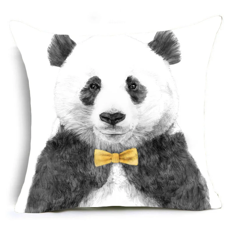 Nordic Instagram Animal Portrait Series Pillow and Cushion