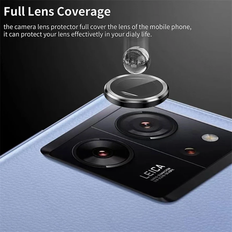 Metal Camera Lens Protector For Xiaomi 13T 13T Pro 3D Curved Camera Metal Lens Ring Case for Xiaomi 14T Pro 14 T 13T Lens Glass