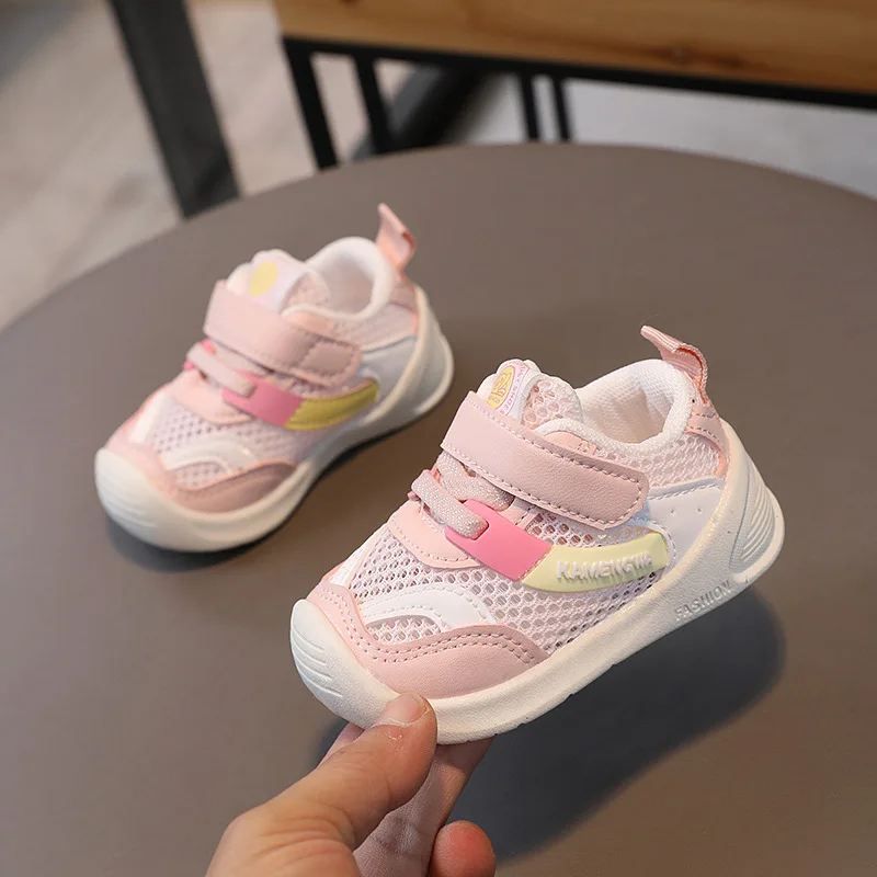 Children\'s Casual Sports Shoes 0-3 Year Old Baby Anti-skid Wear-resistant Mesh Breathable Casual Shoes Neutral Wind Mesh Shoes