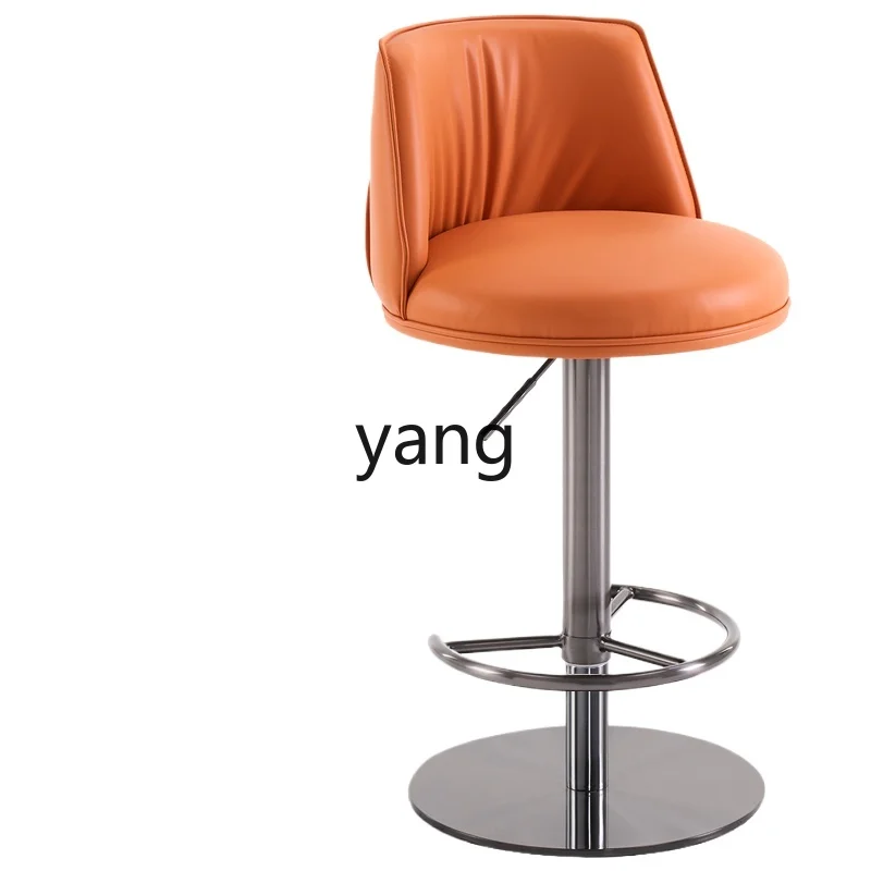 

Yjq Household Light Luxury Bar Lifting Rotating Island Stool Designer Model Bar-Stool