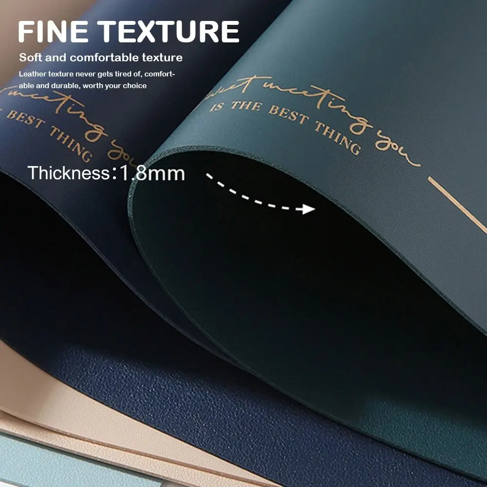 

PU Leather Leather Placemat Modern Design Chinese Style Western Placemat Heat-insulating Oil Resistant Fan-shaped Placemat